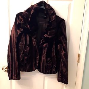 Faux fur jacket